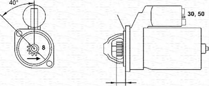 Magneti Marelli 943241143010 - Стартер unicars.by