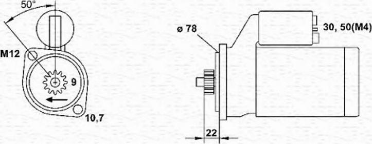 Magneti Marelli 943241142010 - Стартер unicars.by