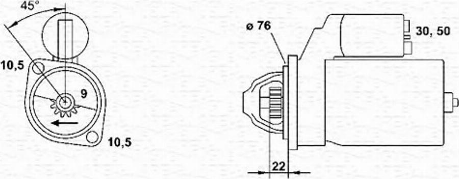 Magneti Marelli 943241167010 - Стартер unicars.by