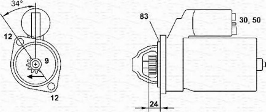 Magneti Marelli 943251445010 - Стартер unicars.by