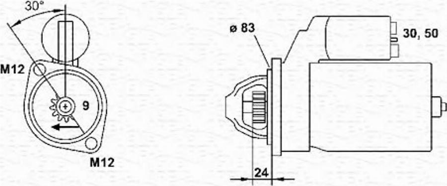 Magneti Marelli 943251443010 - Стартер unicars.by