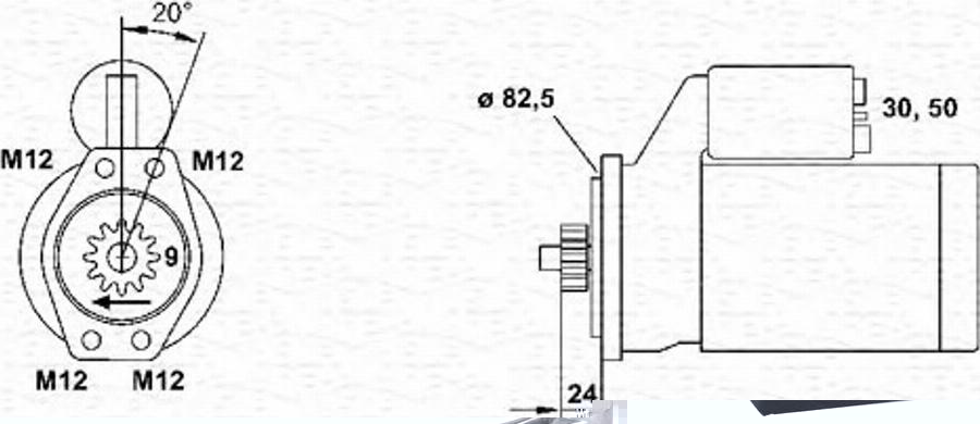 Magneti Marelli 943251447010 - Стартер unicars.by