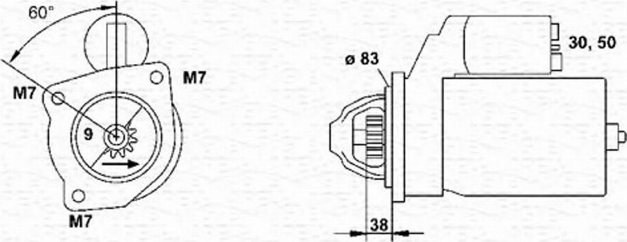 Magneti Marelli 943251401010 - Стартер unicars.by