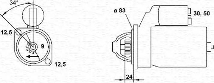 Magneti Marelli 943251408010 - Стартер unicars.by