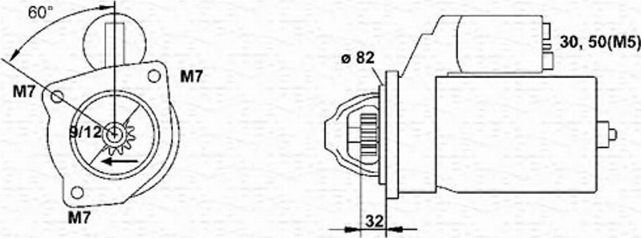 Magneti Marelli 943251402010 - Стартер unicars.by