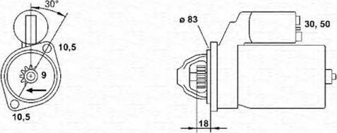 Magneti Marelli 943251416010 - Стартер unicars.by