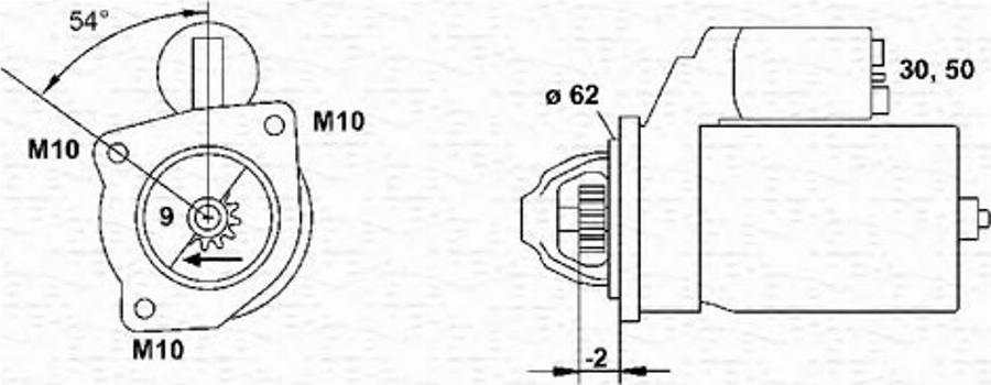 Magneti Marelli 943251488010 - Стартер unicars.by