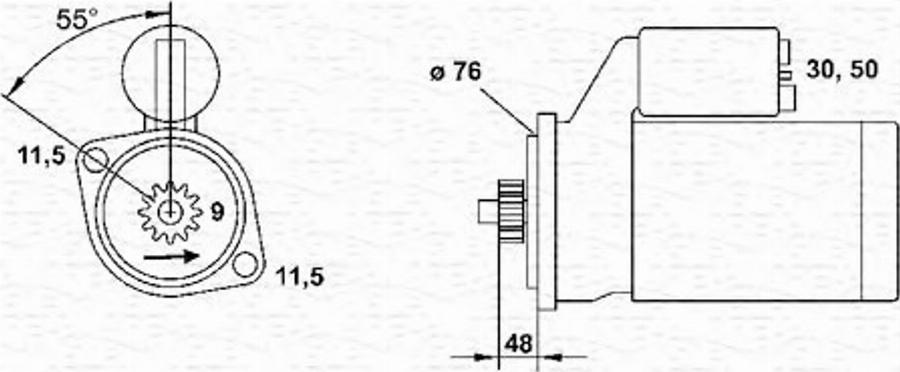 Magneti Marelli 943251436010 - Стартер unicars.by