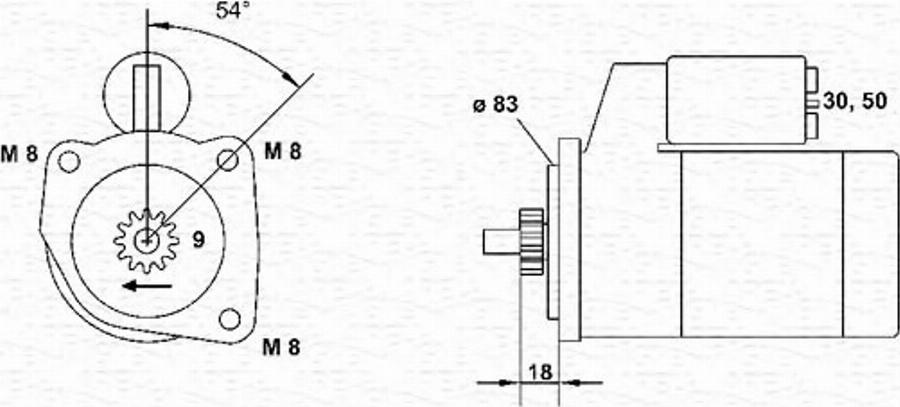 Magneti Marelli 943251433010 - Стартер unicars.by