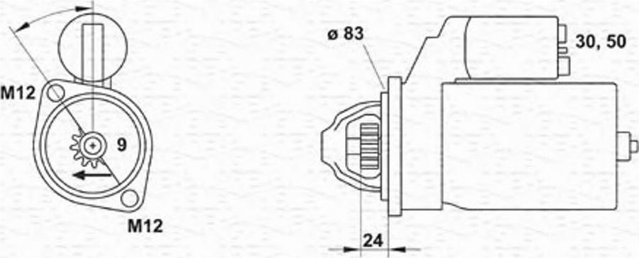 Magneti Marelli 943251501010 - Стартер unicars.by