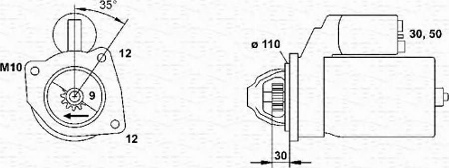 Magneti Marelli 943251574010 - Стартер unicars.by