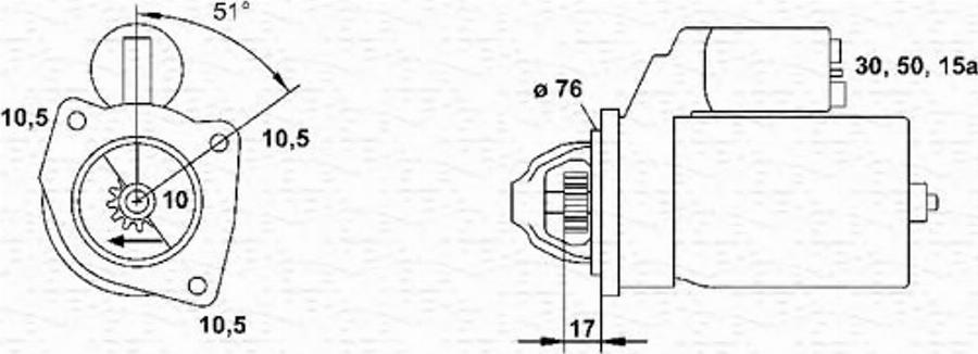 Magneti Marelli 943251690010 - Стартер unicars.by