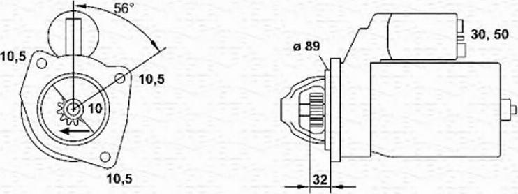 Magneti Marelli 943251658010 - Стартер unicars.by