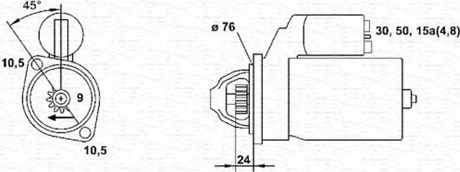 Magneti Marelli 943251609010 - Стартер unicars.by