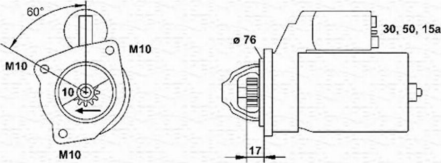 Magneti Marelli 943251606010 - Стартер unicars.by