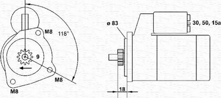 Magneti Marelli 943251686010 - Стартер unicars.by