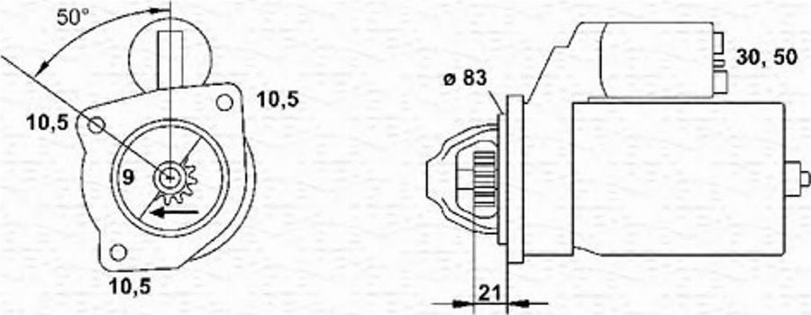 Magneti Marelli 943251635010 - Стартер unicars.by