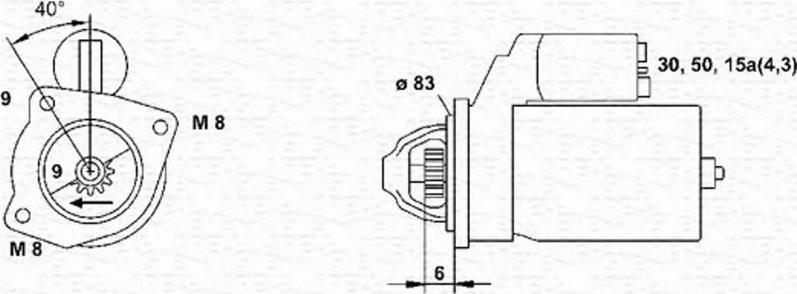 Magneti Marelli 943251627010 - Стартер unicars.by