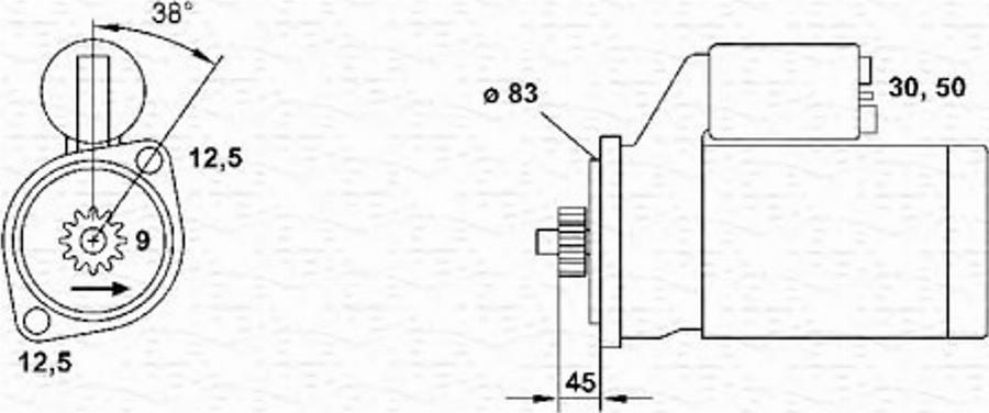 Magneti Marelli 943251675010 - Стартер unicars.by