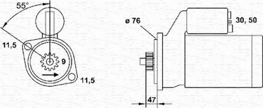 Magneti Marelli 943251670010 - Стартер unicars.by