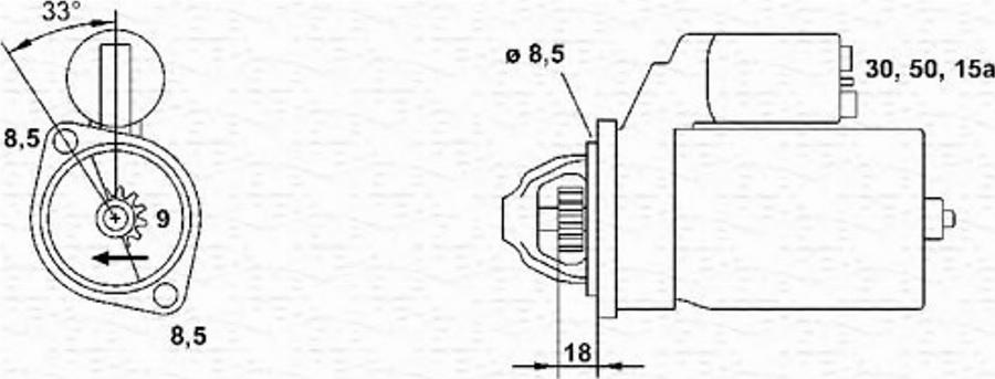 Magneti Marelli 943251048010 - Стартер unicars.by