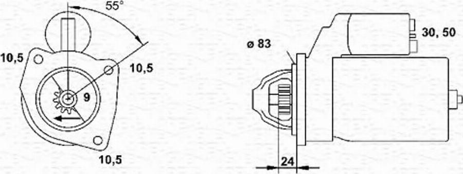 Magneti Marelli 943251057010 - Стартер unicars.by