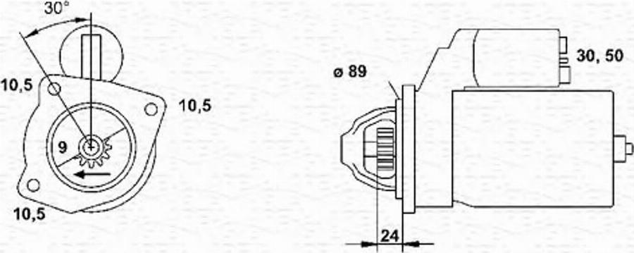 Magneti Marelli 943251075010 - Стартер unicars.by