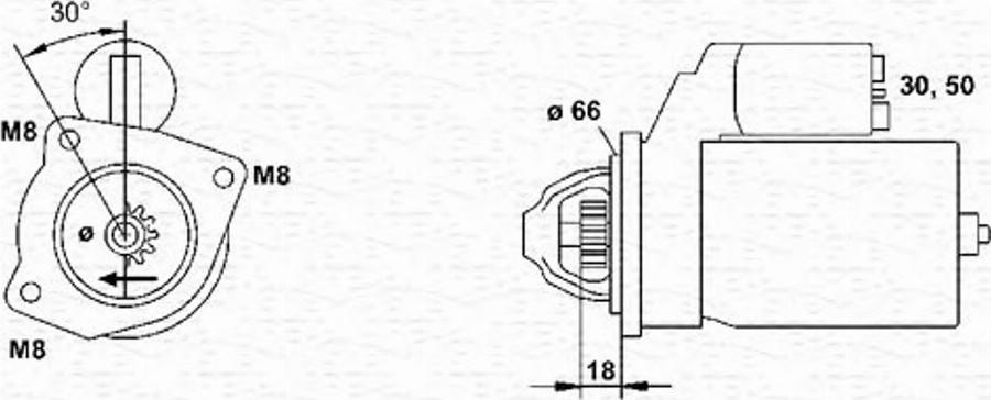 Magneti Marelli 943251110010 - Стартер unicars.by