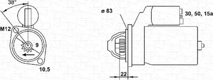 Magneti Marelli 943251139010 - Стартер unicars.by