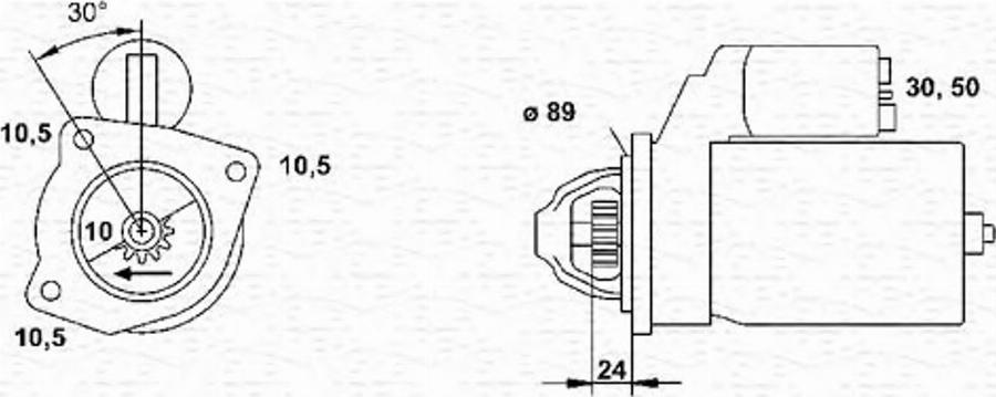 Magneti Marelli 943251122010 - Стартер unicars.by