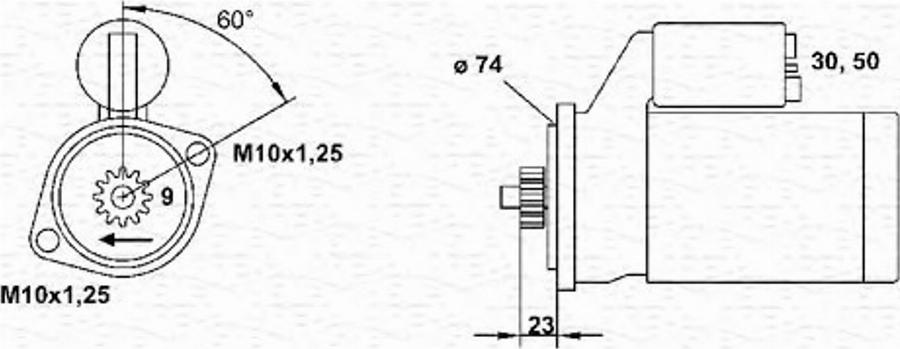 Magneti Marelli 943251894010 - Стартер unicars.by