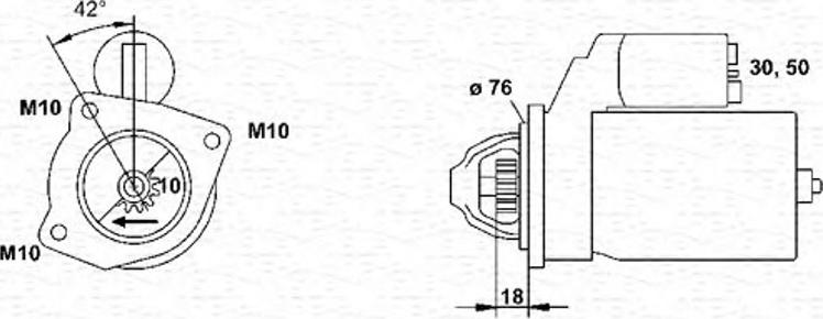 Magneti Marelli 943251335010 - Стартер unicars.by