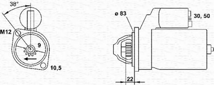 Magneti Marelli 943251325010 - Стартер unicars.by