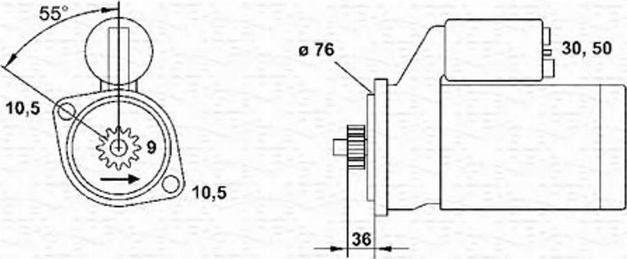 Magneti Marelli 943251227010 - Стартер unicars.by