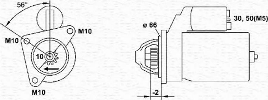 Magneti Marelli 943253149010 - Стартер unicars.by