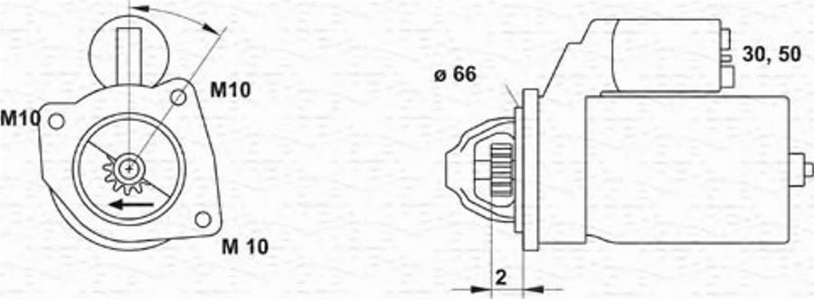 Magneti Marelli 943253155010 - Стартер unicars.by