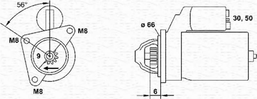 Magneti Marelli 943253104010 - Стартер unicars.by