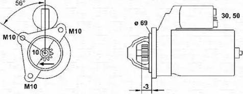 Magneti Marelli 943253101010 - Стартер unicars.by