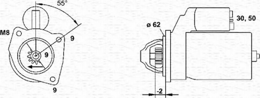 Magneti Marelli 943253115010 - Стартер unicars.by