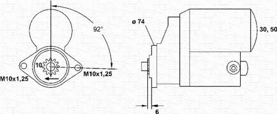 Magneti Marelli 943253186010 - Стартер unicars.by