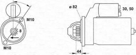 Magneti Marelli 943253180010 - Стартер unicars.by