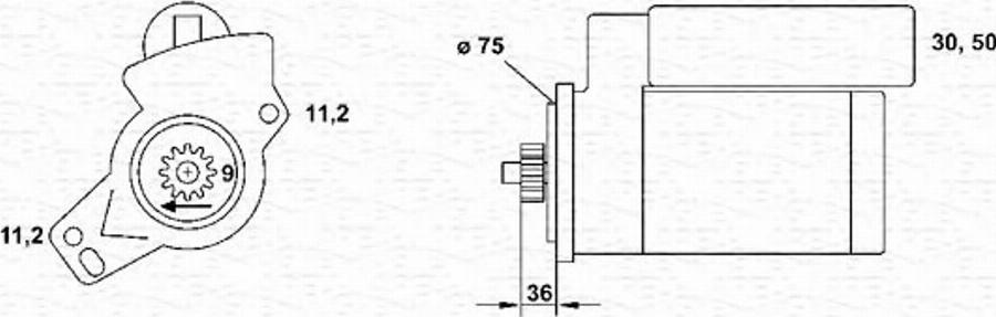 Magneti Marelli 943253201010 - Стартер unicars.by