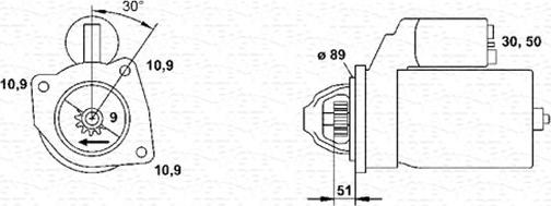 Magneti Marelli 943252244010 - Стартер unicars.by