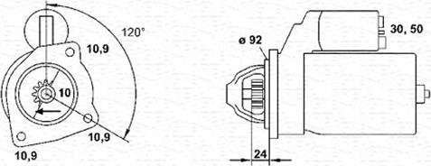 Magneti Marelli 943252240010 - Стартер unicars.by