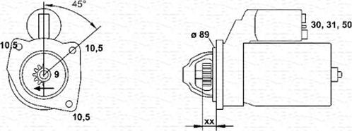 Magneti Marelli 943252208010 - Стартер unicars.by