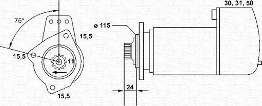 Magneti Marelli 943252221010 - Стартер unicars.by