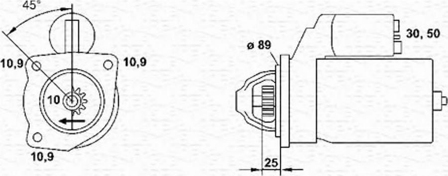 Magneti Marelli 943252274010 - Стартер unicars.by