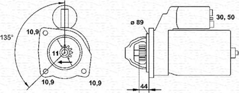 Magneti Marelli 943252278010 - Стартер unicars.by