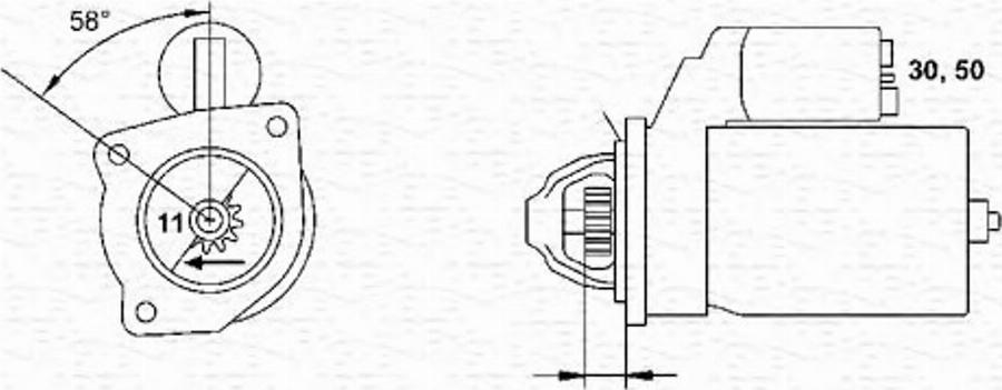 Magneti Marelli 943221434010 - Стартер unicars.by