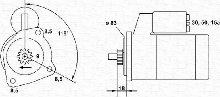 Magneti Marelli 943221334010 - Стартер unicars.by